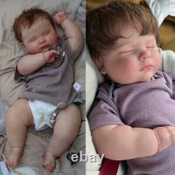23inch Lifelike Reborn Baby Doll Sleeping Soft Silicone Vinyl Body Newborn Dolls
