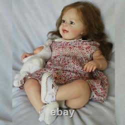 24 Cute Toddler Reborn Girl Baby Dolls Lifelike Silicone Vinyl Newborn Gift Toy