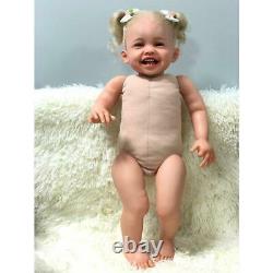 24 Inch Reborn Doll Baby High-quality Lifelike Mila Blonde Toddler Toys Gift