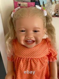 24 Inch Reborn Doll Baby High-quality Lifelike Mila Blonde Toddler Toys Gift