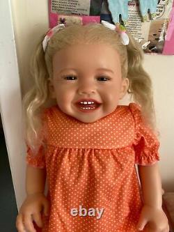 24 Inch Reborn Doll Baby High-quality Lifelike Mila Blonde Toddler Toys Gift