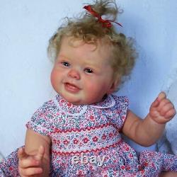24 Lifelike Reborn Baby Dolls Vinyl Silicone Newborn Girl Doll Clothes Gift Toy