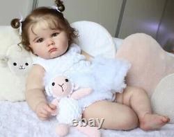 24'' Real Life Reborn Baby Dolls Weighted Lifelike Newborn Girl Doll Gift XMAS