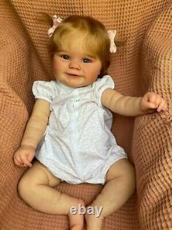 24 Reborn Baby Dolls Silicone Newborn Real Lifelike Smiling Girl Toddler Toys