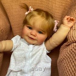 24 Reborn Baby Dolls Silicone Newborn Real Lifelike Smiling Girl Toddler Toys