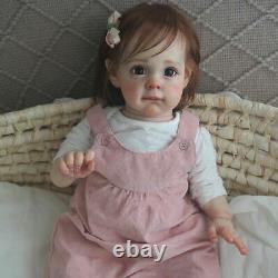 24 Toddler Girl Reborn Baby Dolls Handmade Lifelike Newborn Gift Doll + Clothes
