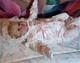 24 Inch, Awake Chubby Pickle Doll. Reborn Toddler, Soft Cloth Body. Rooted Hair