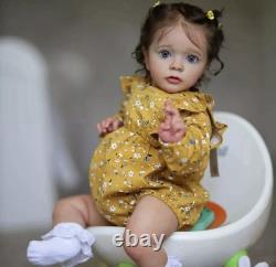 24 inch Cute Realistic Reborn Baby Dolls Girls Toddler Rebron Doll Cloth Body