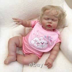 24In Pickle Lifelike Reborn Baby Doll Toddler Girl Princess Rooted Hair 3D Skin