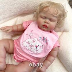 24In Pickle Lifelike Reborn Baby Doll Toddler Girl Princess Rooted Hair 3D Skin