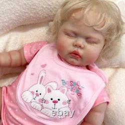 24In Pickle Lifelike Reborn Baby Doll Toddler Girl Princess Rooted Hair 3D Skin