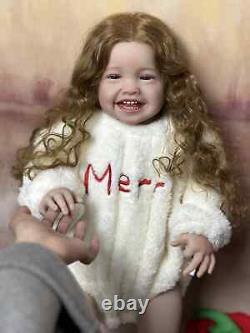 24Inch Realistic Reborn Baby Soft Silicone Smiling Girl Doll 60Cm Princess