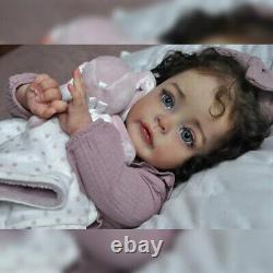 24Inch Reborn Baby Girl Doll Painted Finished Doll Reborn Girl 3D Skin