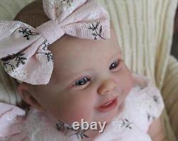 24in Cute Reborn Baby Dolls Soft Touch Cloth Body Toddler Toy Birthday Gift