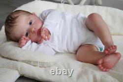 24in Lifelike Reborn Baby Doll Soft Cloth Body Collectible Toy Birthday Gift