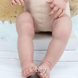 24in Reborn Baby Dolls Smile Girl Full Handmade Realistic Soft Toddler Gifts Toy