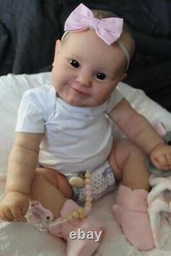 24in SOFT Handmake Realistic Reborn Baby Doll Silicone Vinyl Cloth Body