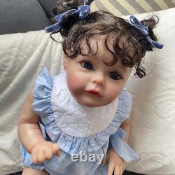 24in Toddler Girl Handmade Vinyl Reborn Baby Doll Soft Lifelike Dolls Kids Toy