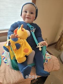 27 Huge Boy Soft Reborn Baby Doll Lifelike Toddler Handmade Girl Toys XMAS GIFT
