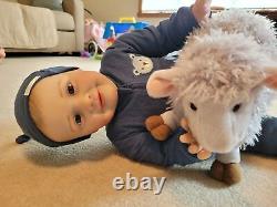27 Huge Boy Soft Reborn Baby Doll Lifelike Toddler Handmade Girl Toys XMAS GIFT