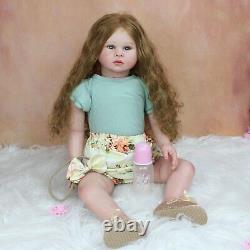 28'' Reborn Baby Dolls Girl Soft Silicone Realistic Lifelike Toddler Kids Gifts