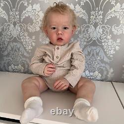 28in 3D Skin Reborn Baby Dolls Boy Soft Body Silicone Toddler Toy Vinyl Kids Toy