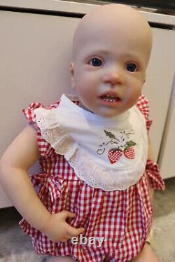 28in Handmade Reborn Baby Doll Toddler No Hair Girl Boy Realistic Birthday Gift