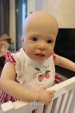 28in Handmade Reborn Baby Doll Toddler No Hair Girl Boy Realistic Birthday Gift