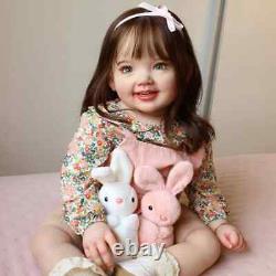 28inch 3D Skin Lifelike Cammi Reborn Baby Doll Toddler Girl Handmade Toys Gift