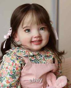 28inch 3D Skin Lifelike Cammi Reborn Baby Doll Toddler Girl Handmade Toys Gift