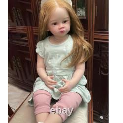 30 Artist Painted Reborn Baby Doll Finished Toddler Girl Rooted Silver Hair Toy