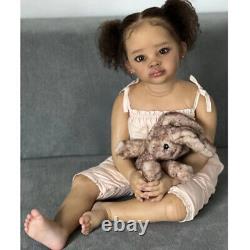 30 Artist Painted Reborn Baby Doll Toddler Girl Rooted Curly Hair Finished Doll