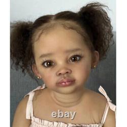 30 Artist Painted Reborn Baby Doll Toddler Girl Rooted Curly Hair Finished Doll