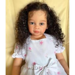 30in Painted Reborn Baby Doll Toddler Girl Rooted Hair Unassembled Kit Part Gift