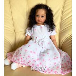 30in Painted Reborn Baby Doll Toddler Girl Rooted Hair Unassembled Kit Part Gift