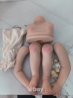 30in Painted Reborn Baby Doll Toddler Girl Rooted Hair Unassembled Kit Part Gift
