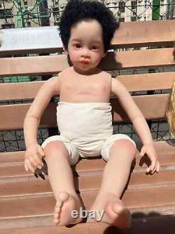30in Reborn Baby Doll Kit Toddler Meili Hand-Rooted Short Hair Boy Girl Toy Gift