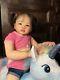 30inch Huge Already Finished Reborn Baby Doll Toddler Girl With Hand-rooted Hair