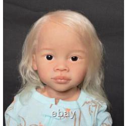 32 Inch Reborn Baby Doll Already Finished Toddler Long Yellow Curly Hair Girl