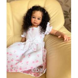 32 Inch Reborn Baby with Hand-Rooted Hair Already Finished Doll Soft Cloth Body