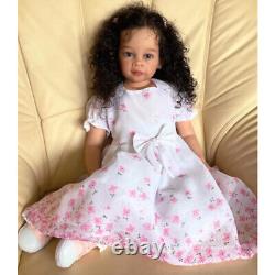 32 Inch Reborn Baby with Hand-Rooted Hair Already Finished Doll Soft Cloth Body