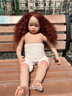 32in FINISHED Toddler Girl Reborn Baby Dolls Soft Vinyl Body Handmade Toys GIFT