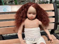 32in FINISHED Toddler Girl Reborn Baby Dolls Soft Vinyl Body Handmade Toys GIFT