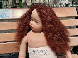 32in FINISHED Toddler Girl Reborn Baby Dolls Soft Vinyl Body Handmade Toys GIFT