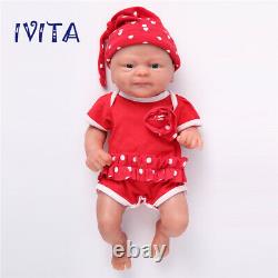 36cm Super Soft Silicone Lifelike Reborn Baby Girl Doll Waterproof Real Touch