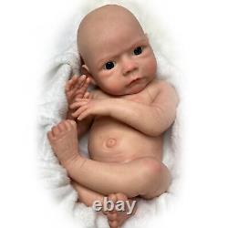 46cm Reborn Baby Doll Already Painted Full Body Solid Silicone Girls Dolls toy