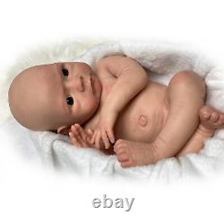 46cm Reborn Baby Doll Already Painted Full Body Solid Silicone Girls Dolls toy