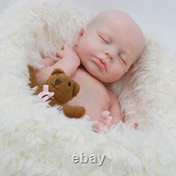 46cm Reborn Baby Doll Already Painted Full Body Solid Silicone boy Dolls new