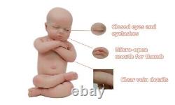 46cm Reborn Baby Doll Already Painted Full Body Solid Silicone boy Dolls new