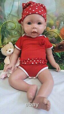 50cm/20 Full Body Silicone Reborn Lacey Baby Doll Painted Realistic Baby Toys